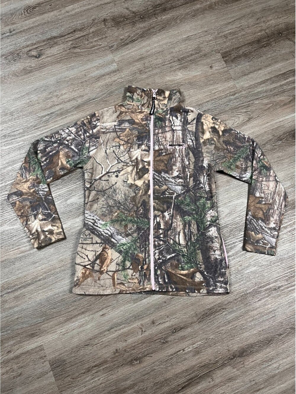 Realtree Camo Jacket Girls Small 4 6 Pink Zip Fleece Hunting Outdoor Coat Kids